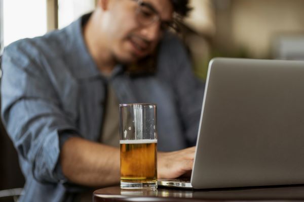 functioning alcoholic drinking and working